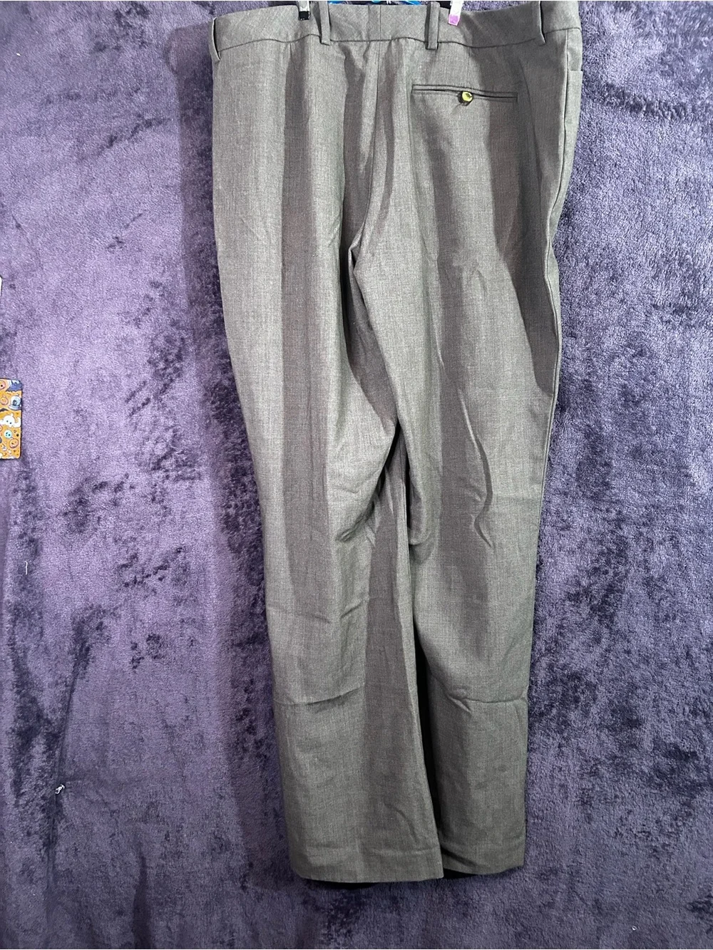 Calvin Klein Men's Charcoal Gray Dress Pants